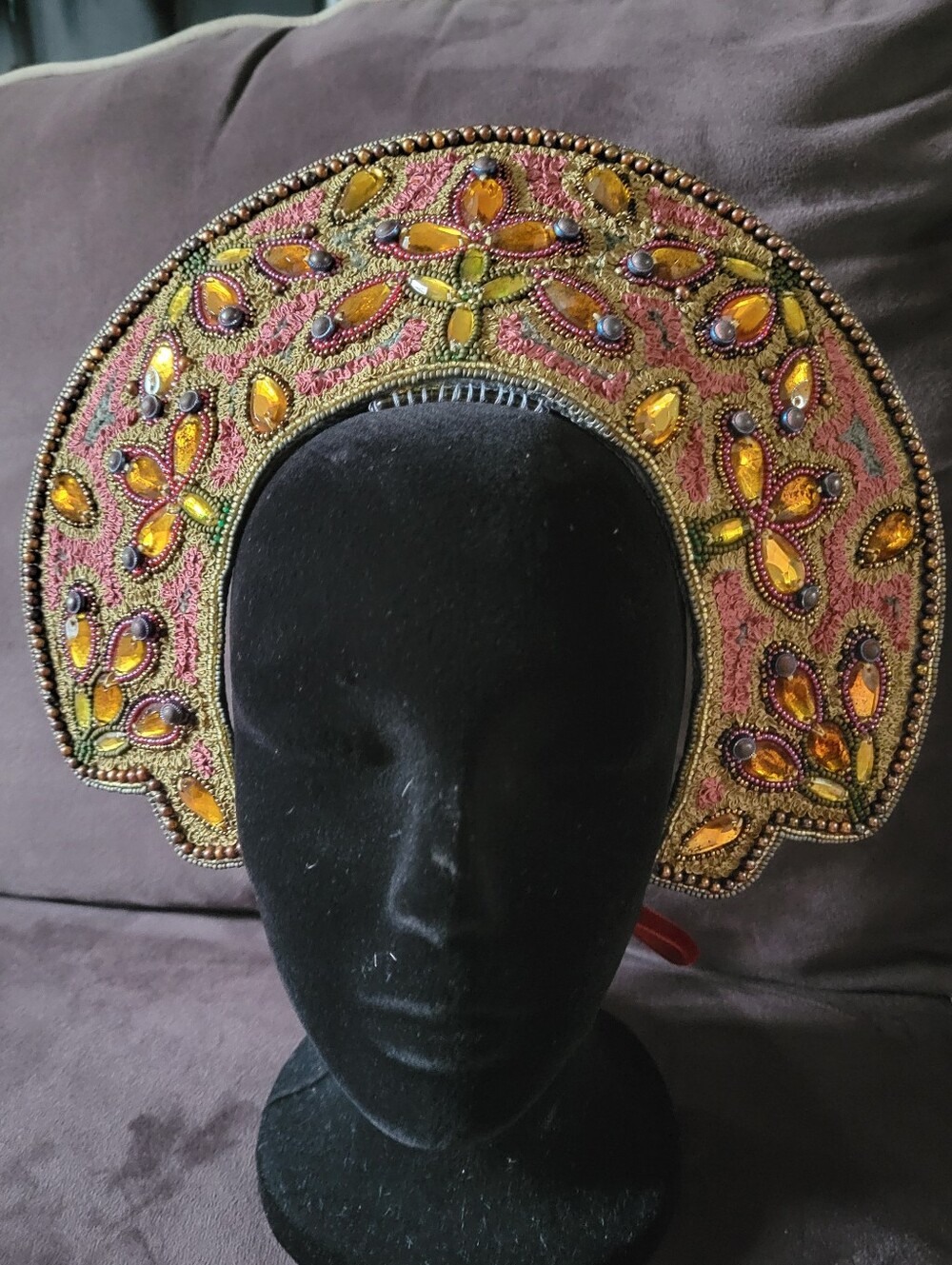 Embellished Kokoshnik Headpiece